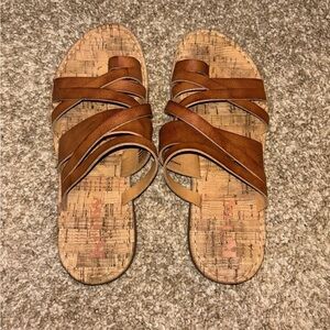 Korks Brown Sandals Size 6